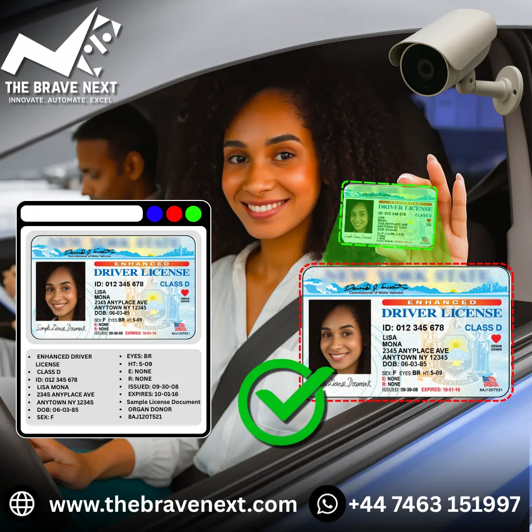 Smart AI-Powered ID Verification – Real-time Driver License Authentication by The Brave Next